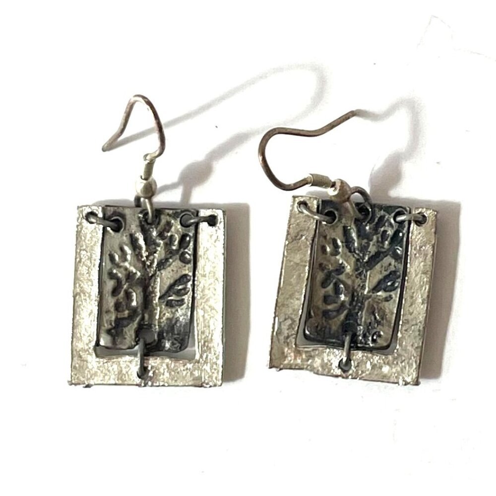 Tree Of Life Dangle Drop Hook Earrings Afterlife Divine Timeless Classic Casual